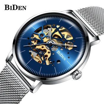 BIDEN Transparent Fashion Diamond Display Luxury Gold Gear Movement Retro Royal Design Men Mechanical Skeleton Wrist Watches 
BIDEN Transparent Fashion Diamond Display Luxury Gold Gear Movement Retro Royal Design Men Mechanical Skeleton Wrist Watches