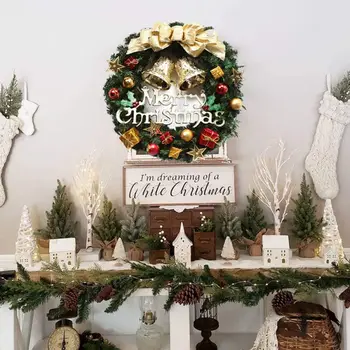 Fashionable Christmas Wreath With Battery Powered LED Light String Front Door Hanging Garland Holiday Home Decorations
Fashionable Christmas Wreath With Battery Powered LED Light String Front Door Hanging Garland Holiday Home Decorations