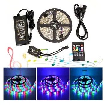 LED Strip Light RGB 5050 Lights Music Sync Color Changing Built-in Mic, App Controlled LED Lights Rope Lights 5M 10M 20M
LED Strip Light RGB 5050 Lights Music Sync Color Changing Built-in Mic, App Controlled LED Lights Rope Lights 5M 10M 20M