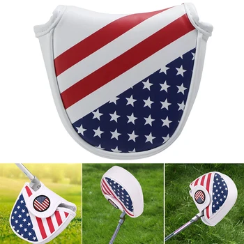 Golf Club Protector Magnetic Closure Universal Mallet Durable Headcover Flag Style Replacement PU Leather Portable Putter Cover 
Golf Club Protector Magnetic Closure Universal Mallet Durable Headcover Flag Style Replacement PU Leather Portable Putter Cover