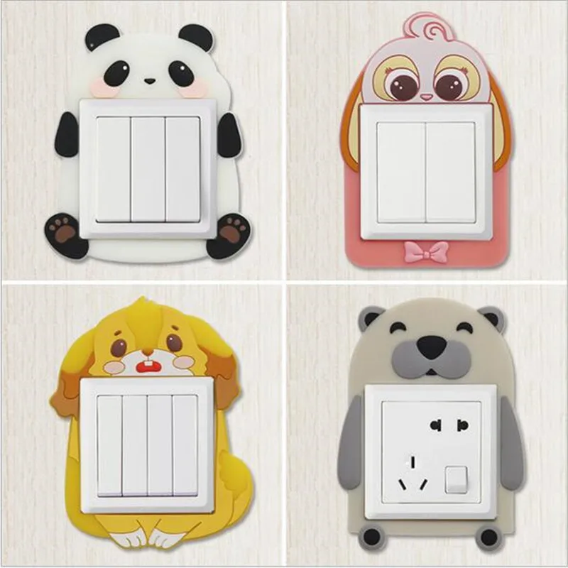 1PC 5 Cute Animal Luminous Switch Sticker Wall Sticker Cover Creative Living Room Switch Set Socket Set Light Switch Decoration
1PC 5 Cute Animal Luminous Switch Sticker Wall Sticker Cover Creative Living Room Switch Set Socket Set Light Switch Decoration