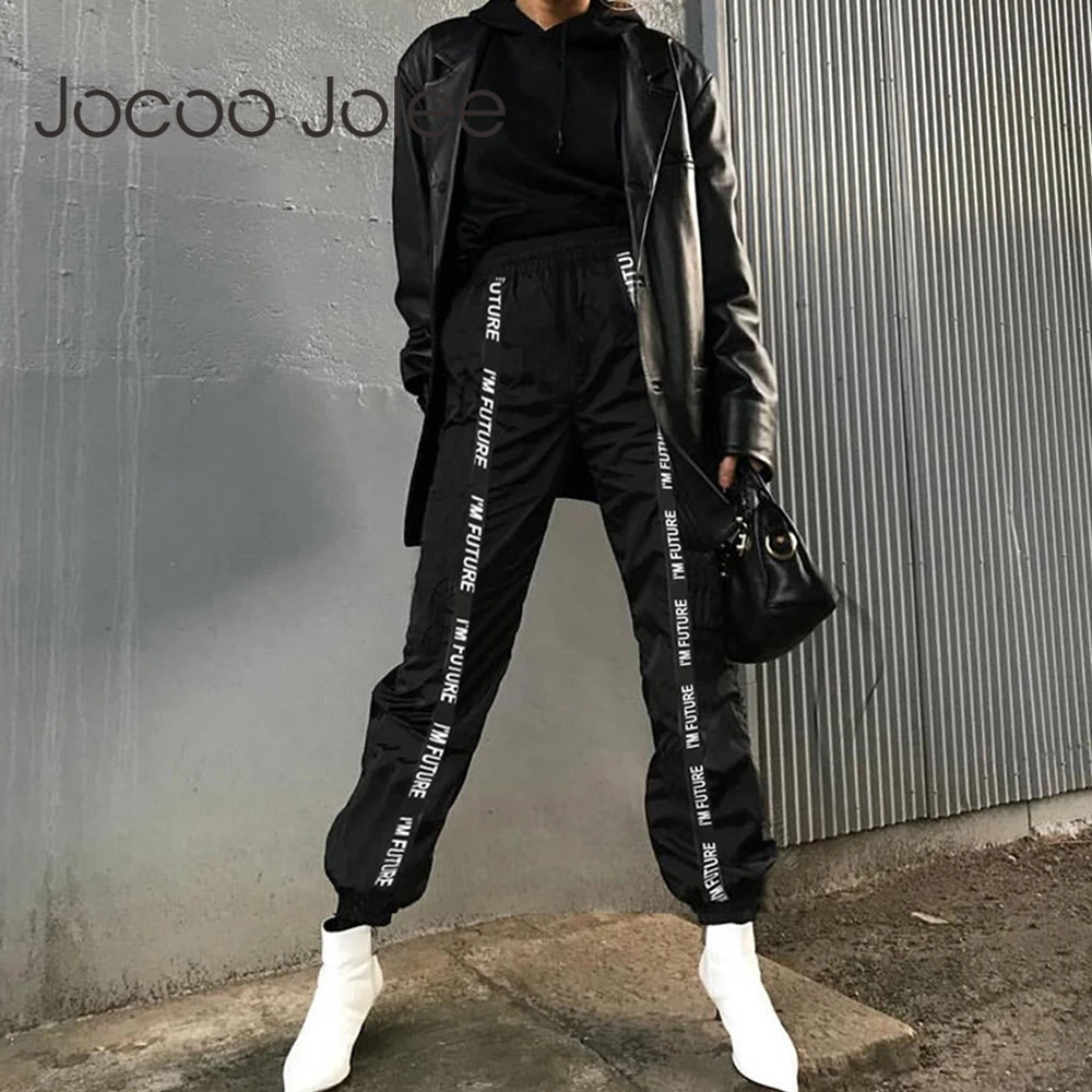 Jocoo Jolee Europe Style Letter Print Harem Pants Women Trousers Loose Jogger Pants Casual Elastic Waist Combat Pants Streetwear
Jocoo Jolee Europe Style Letter Print Harem Pants Women Trousers Loose Jogger Pants Casual Elastic Waist Combat Pants Streetwear