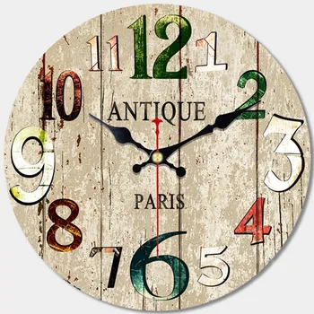 RIHE PARIS Writing Vintage Pattern Wooden Cardboard Wall Clock, European Clock for Chic Home Office Cafe Decor,Silent Wall Clock
RIHE PARIS Writing Vintage Pattern Wooden Cardboard Wall Clock, European Clock for Chic Home Office Cafe Decor,Silent Wall Clock