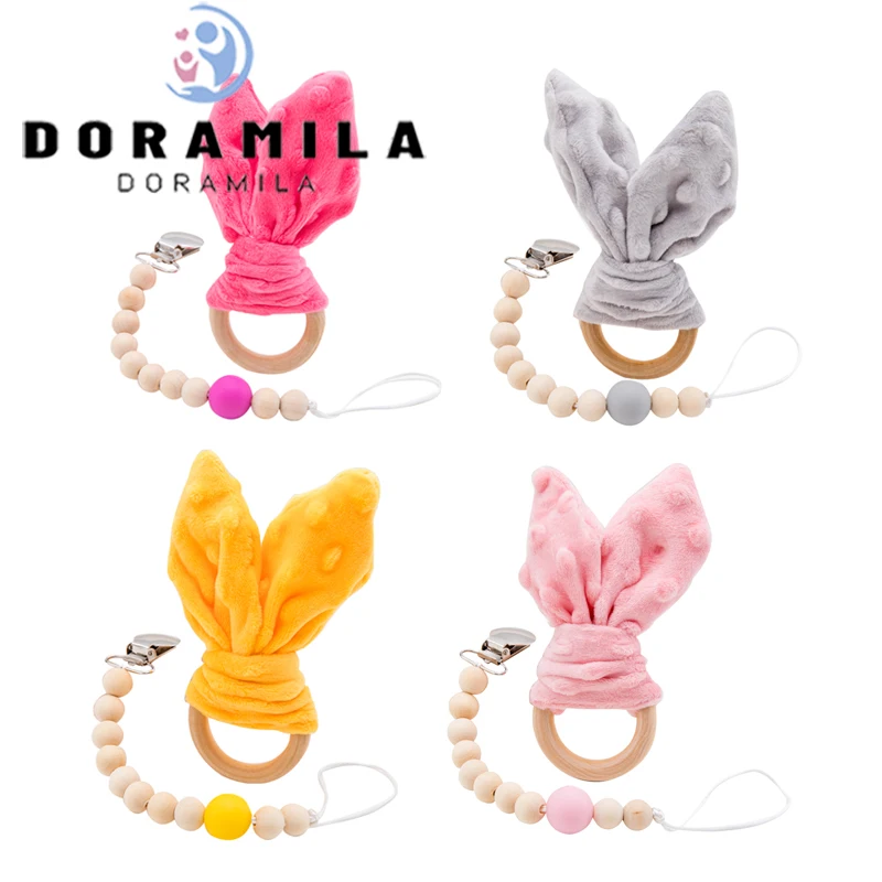Beech Wood Baby Teether Rabbit ears Baby Nursing Bracelet Wooden Pendant For DIY Nursing Pacifier Chain Clips Baby Products
Beech Wood Baby Teether Rabbit ears Baby Nursing Bracelet Wooden Pendant For DIY Nursing Pacifier Chain Clips Baby Products
