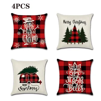 4PCS Christmas Pillowcase Linen Printing Pillow Cover Decoration Sofa Throw Pillows for Office Home Decorative Washable
4PCS Christmas Pillowcase Linen Printing Pillow Cover Decoration Sofa Throw Pillows for Office Home Decorative Washable