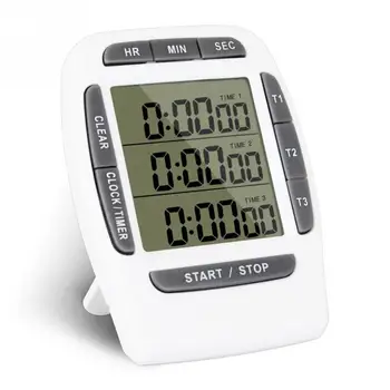 Multifunctional Kitchen Cooking Timer 3 Display Channels Electronic Countdown Function Timers Time Counting Device #0528
Multifunctional Kitchen Cooking Timer 3 Display Channels Electronic Countdown Function Timers Time Counting Device #0528