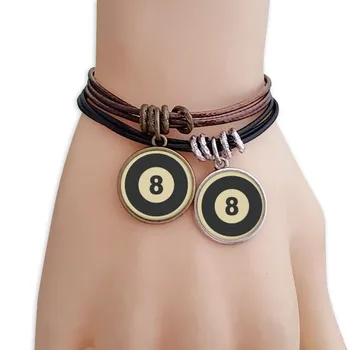 Billiards Sport Simple Geometry Pattern Bracelet Double Leather Rope Wristband Couple Set
Billiards Sport Simple Geometry Pattern Bracelet Double Leather Rope Wristband Couple Set