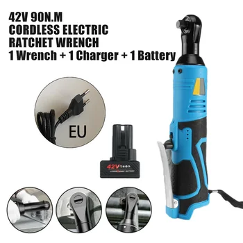 42V 3/8inch 90N.M 90 Degree LED Right Angle Cordless Electric Ratchet Wrench With Battery US/UK/AU/EU 260RPM Power Tools
42V 3/8inch 90N.M 90 Degree LED Right Angle Cordless Electric Ratchet Wrench With Battery US/UK/AU/EU 260RPM Power Tools