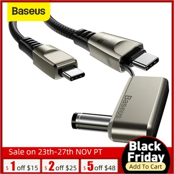 Baseus USB C to DC Power Cable 100W 2in1 USB C to C Round/Square DC Power Supply Fast Charger Cable for Laptop Tablet HUB Cable
Baseus USB C to DC Power Cable 100W 2in1 USB C to C Round/Square DC Power Supply Fast Charger Cable for Laptop Tablet HUB Cable