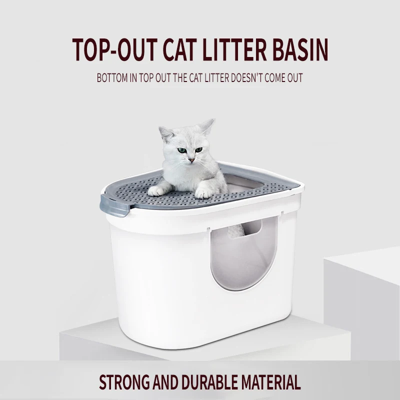 Top Entry Cat Litter Box with Cat Litter Scoop Double-Door Design Pet Sandbox Toilet Tray Top-Entry Side Open Cats Bedpans
Top Entry Cat Litter Box with Cat Litter Scoop Double-Door Design Pet Sandbox Toilet Tray Top-Entry Side Open Cats Bedpans