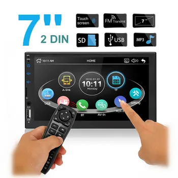 7 Inch 2 Din Car Stereo Radio MP5 Player FM Radio bluetooth USB SD Card AUX Capacitive Touch Screen Support DVR Rear Camera
7 Inch 2 Din Car Stereo Radio MP5 Player FM Radio bluetooth USB SD Card AUX Capacitive Touch Screen Support DVR Rear Camera
