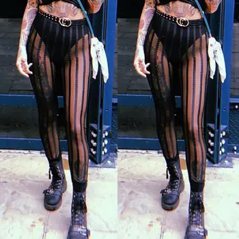 Women Sexy Mesh Striped Printed Leggings Fashion Casual Elasticity Ankle-Length Pant Female Fitness Legging Perspective Trousers
Women Sexy Mesh Striped Printed Leggings Fashion Casual Elasticity Ankle-Length Pant Female Fitness Legging Perspective Trousers
