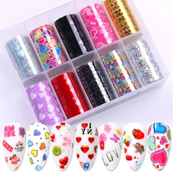 10 Rolls Valentine's Day Nail Foils Set Flowers Transfer Sticker Paper Decal Polish Tips Nail Art Decoration DIY 4*20
10 Rolls Valentine's Day Nail Foils Set Flowers Transfer Sticker Paper Decal Polish Tips Nail Art Decoration DIY 4*20