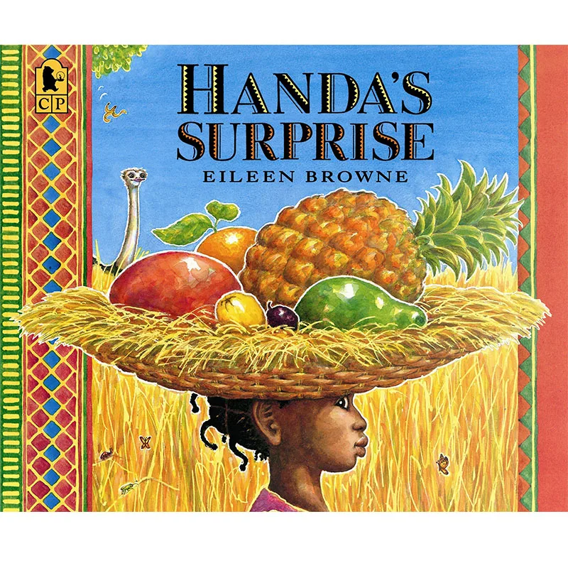 Книга с сюрпризом Handa's Surprise от Eileen Browne обучающая книга картинками на английском