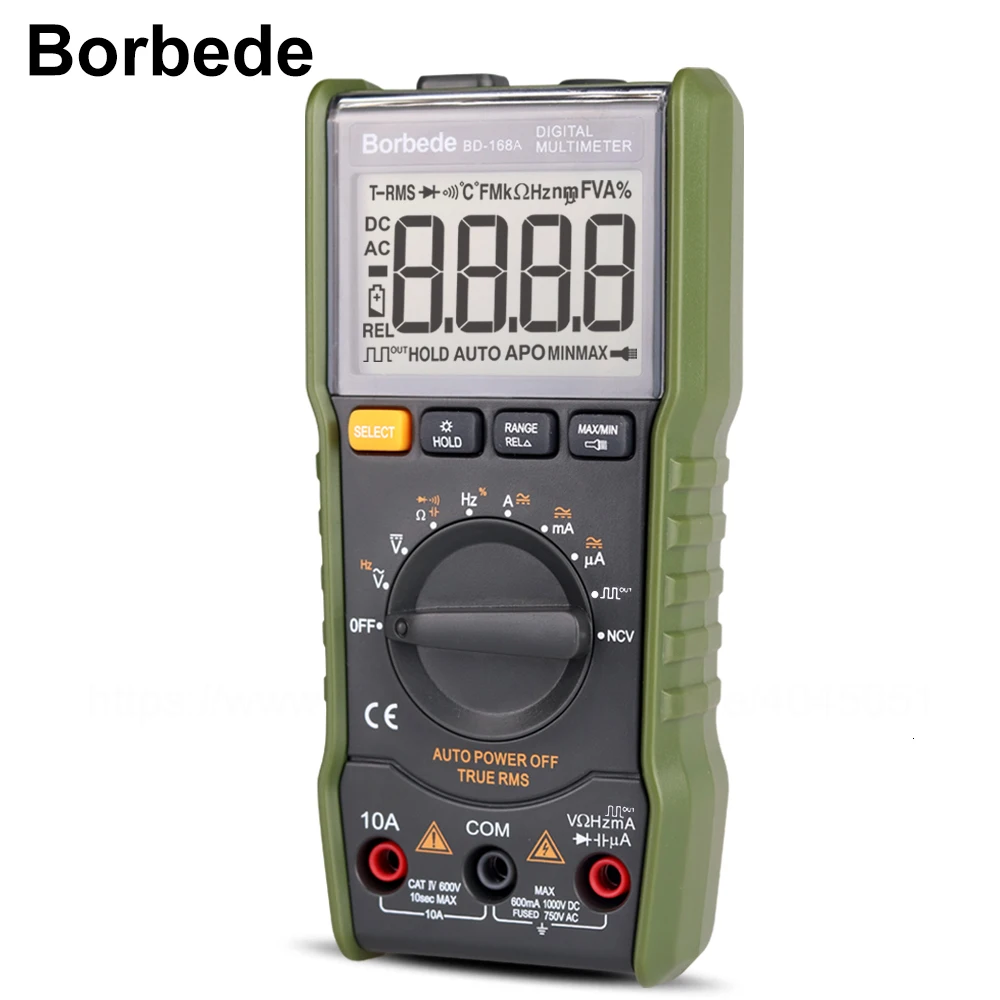 Borbede Digital Multimeter DC AC Capacitance Resistance Square-wave Output/Temperature Tester 6000 Count
Borbede Digital Multimeter DC AC Capacitance Resistance Square-wave Output/Temperature Tester 6000 Count