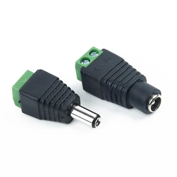20pcs/Kit Male Female Terminals Plugs DC Power Plug CCTV 12V Power Terminal Connectors 5.5*2.1mm PVC for single color LED strip
20pcs/Kit Male Female Terminals Plugs DC Power Plug CCTV 12V Power Terminal Connectors 5.5*2.1mm PVC for single color LED strip
