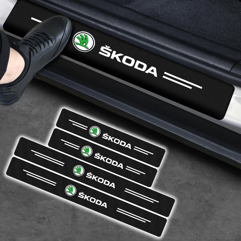 4pcs Car Carbon Fiber Auto Door Sill Protector Sticker for Skodas Rapid Yeti GreenLine Octavia Comic Kodiak GT A7 Fabia Superb
4pcs Car Carbon Fiber Auto Door Sill Protector Sticker for Skodas Rapid Yeti GreenLine Octavia Comic Kodiak GT A7 Fabia Superb