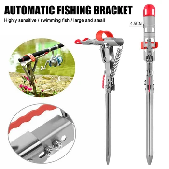High Quality Stainless Steel Fishing Rod Holder with Automatic Tip-Up Hook Setter Spring Fishing Tool MD88
High Quality Stainless Steel Fishing Rod Holder with Automatic Tip-Up Hook Setter Spring Fishing Tool MD88