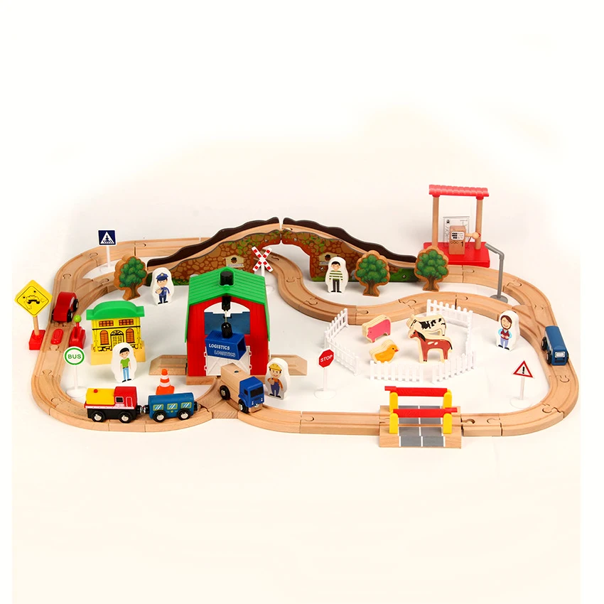 68pcs farm small train track car building block track train toy set compatible with wooden small train track children train game
68pcs farm small train track car building block track train toy set compatible with wooden small train track children train game
