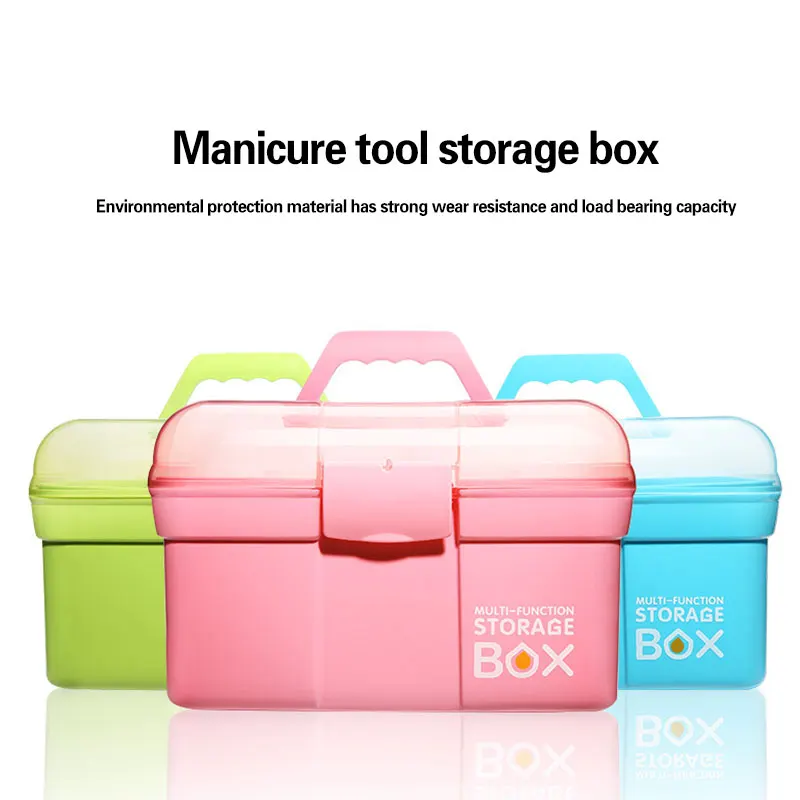 New Arrive Women Hand-held Desktop Storage Box Plastic Makeup Organizer Jewelry Nail Polish Pen Container Manicure Tools
New Arrive Women Hand-held Desktop Storage Box Plastic Makeup Organizer Jewelry Nail Polish Pen Container Manicure Tools