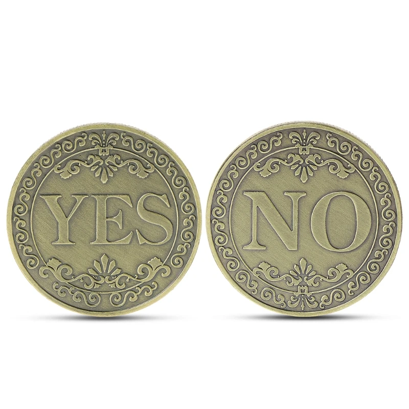 YES or NO Commemorative Coin Floral YES NO Letter Coin Classic Magic Tricks TOYS
YES or NO Commemorative Coin Floral YES NO Letter Coin Classic Magic Tricks TOYS