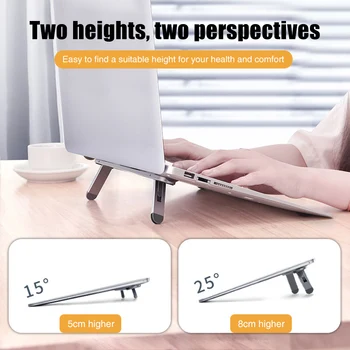 Aluminum Alloy Riser Notebook Cooling Bracket Lift Holder Reusable Laptop Stand Slim Universal Ergonomic Portable Foldable
Aluminum Alloy Riser Notebook Cooling Bracket Lift Holder Reusable Laptop Stand Slim Universal Ergonomic Portable Foldable