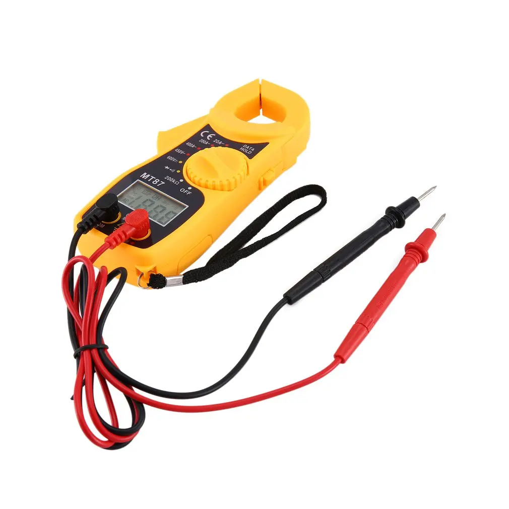 MT87 1999 Counts Mini Digital Clamp Multimeter AC/DC Voltage Ammeter Tester Resistor Diode Continuity Test Data Hold Function
MT87 1999 Counts Mini Digital Clamp Multimeter AC/DC Voltage Ammeter Tester Resistor Diode Continuity Test Data Hold Function