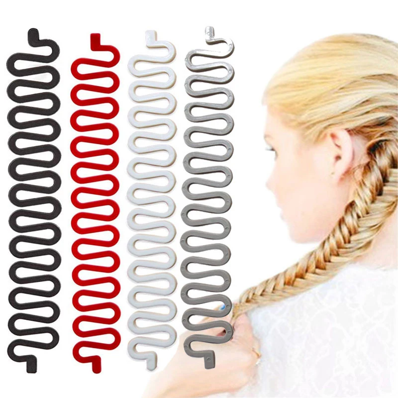 1 Pc Magic French Hair Braiding Twist Curler Styling Tool Braiders Pull Needle Ponytail DIY Accessories | Красота и здоровье