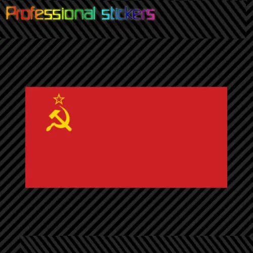 Флаг СССР наклейка с флагом Советского Союза вырубной виниловый флаг
