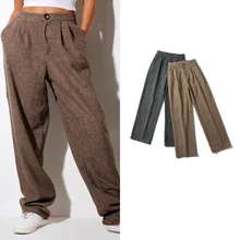 Women High Waist Houndstooth Suit Pants Wide Leg Pants Casual All-Match Simple Loose Tailored Trousers Indie Plaid New Fashion
Women High Waist Houndstooth Suit Pants Wide Leg Pants Casual All-Match Simple Loose Tailored Trousers Indie Plaid New Fashion