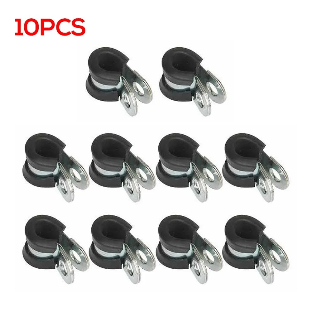 10x 8mm Rubber Lined With Metal P Clamp For Hydraulic Brake Air For Camper Hydraulic Brake Gas Line Pipe Fixing High Quality
10x 8mm Rubber Lined With Metal P Clamp For Hydraulic Brake Air For Camper Hydraulic Brake Gas Line Pipe Fixing High Quality