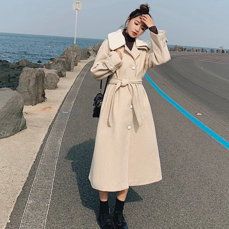 CHIC Hepburn Wind Woolen Overcoat Women's Mid-length 2019 Winter New Style Korean-style Thick over-the-Knee Hair
CHIC Hepburn Wind Woolen Overcoat Women's Mid-length 2019 Winter New Style Korean-style Thick over-the-Knee Hair