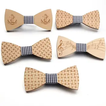 Gentleman Handmade Wooden Bowtie Musical Note Boat Anchor Pattern Men Kids Party Necktie Bowknot Classic Wedding Accessory 40JF
Gentleman Handmade Wooden Bowtie Musical Note Boat Anchor Pattern Men Kids Party Necktie Bowknot Classic Wedding Accessory 40JF