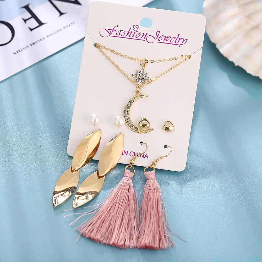 17KM Multilayer Crystal Moon Star Gold Necklace For Women Fashion Bijoux Eight star Pendants Necklaces 2020 Vintage Jewelry
17KM Multilayer Crystal Moon Star Gold Necklace For Women Fashion Bijoux Eight star Pendants Necklaces 2020 Vintage Jewelry