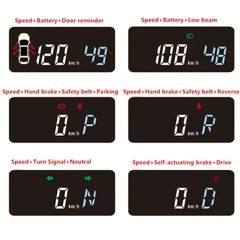 LED Screen GPS Speedometer Car Electronic Overspeed Warning Head Up Display Direction Windshield Projector OBD For Tesla Model 3
LED Screen GPS Speedometer Car Electronic Overspeed Warning Head Up Display Direction Windshield Projector OBD For Tesla Model 3
