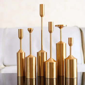 6Pcs Per Set Gold Metal Pillar Candle Holder Wedding Decoration Candlestick Home Decoration Candlestick Wedding Centerpieces 
6Pcs Per Set Gold Metal Pillar Candle Holder Wedding Decoration Candlestick Home Decoration Candlestick Wedding Centerpieces
