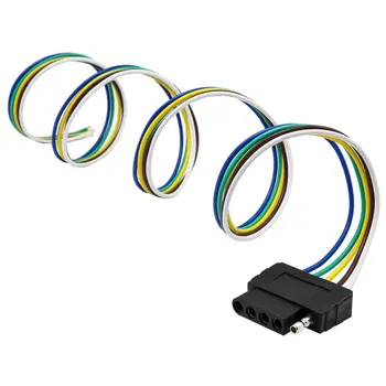 5-Way Flat Trailer Wire Harness Extension Connector Socket With 36 inch Cable Length End Connector 12V Output 
5-Way Flat Trailer Wire Harness Extension Connector Socket With 36 inch Cable Length End Connector 12V Output