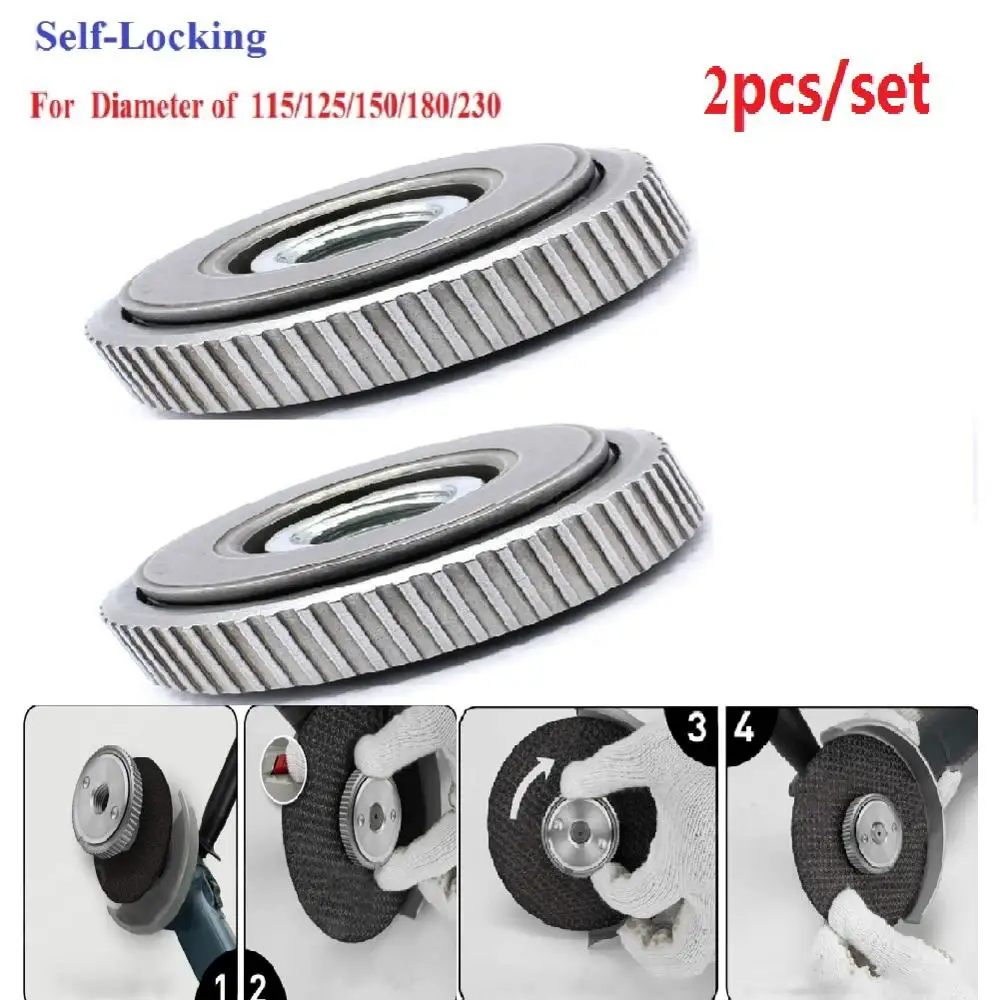 M14 Thread Replacement Angle Grinder Chuck Tools Quick Clamping Angle Grinder Inner Outer Flange Nut Set Power Tools Accessories
M14 Thread Replacement Angle Grinder Chuck Tools Quick Clamping Angle Grinder Inner Outer Flange Nut Set Power Tools Accessories