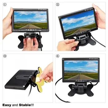 Wireless 7" Backup Rear View Camera Monitor for RV Trailer Harvester Reversing 87HE
Wireless 7" Backup Rear View Camera Monitor for RV Trailer Harvester Reversing 87HE