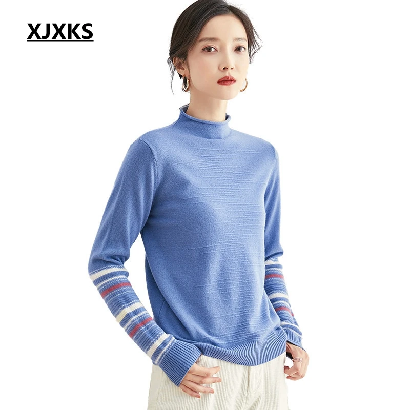 XJXKS Winter Casual Knitted Turtleneck Sweater Women 2019 Plus Size Loose Cashmere Sweater Pullovers Long Sleeve Tops
XJXKS Winter Casual Knitted Turtleneck Sweater Women 2019 Plus Size Loose Cashmere Sweater Pullovers Long Sleeve Tops