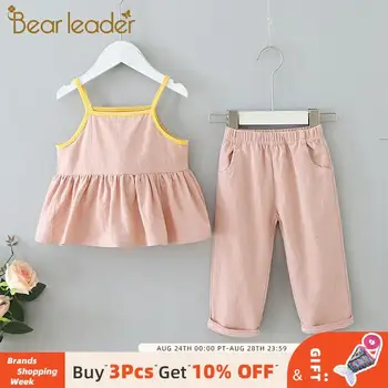 Bear Leader Girls Clothing Sets 2020 New Fashion Kids Girls Ruches Casual Outfit Summer Cool Clothes Vest and Pants Baby Suits
Bear Leader Girls Clothing Sets 2020 New Fashion Kids Girls Ruches Casual Outfit Summer Cool Clothes Vest and Pants Baby Suits