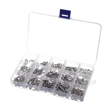 480pcs/Lot M3 M4 M2 Stainless Steel 304 Hexagon Socket Head Cap Socket Screw Bicycle He Bolt Nut Screws Set Assortment Kit
480pcs/Lot M3 M4 M2 Stainless Steel 304 Hexagon Socket Head Cap Socket Screw Bicycle He Bolt Nut Screws Set Assortment Kit