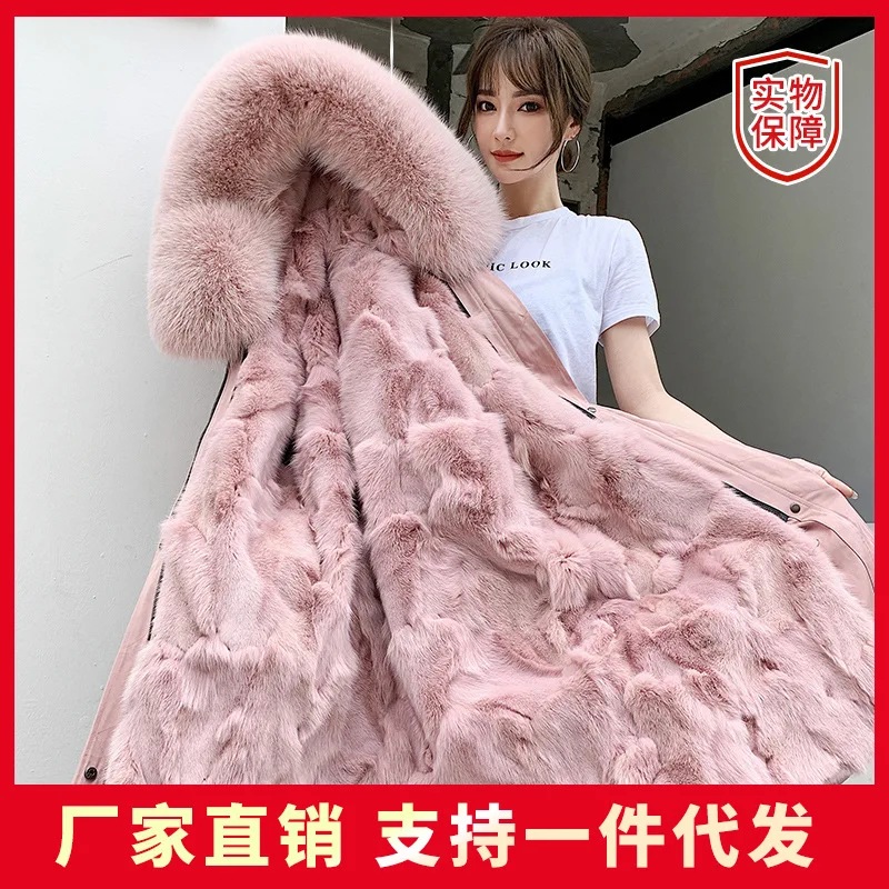 Woman Parkas Jacket 2020 New Winter Fox Fur Fur Bladder Medium Long Coat Heining Parka Detachable
Woman Parkas Jacket 2020 New Winter Fox Fur Fur Bladder Medium Long Coat Heining Parka Detachable