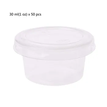 50Pcs Disposable Cups Set Of 30ml/1 oz Sauce Pot Container Jello Shot Cup Slime Storage With Lid For Ketchup
50Pcs Disposable Cups Set Of 30ml/1 oz Sauce Pot Container Jello Shot Cup Slime Storage With Lid For Ketchup