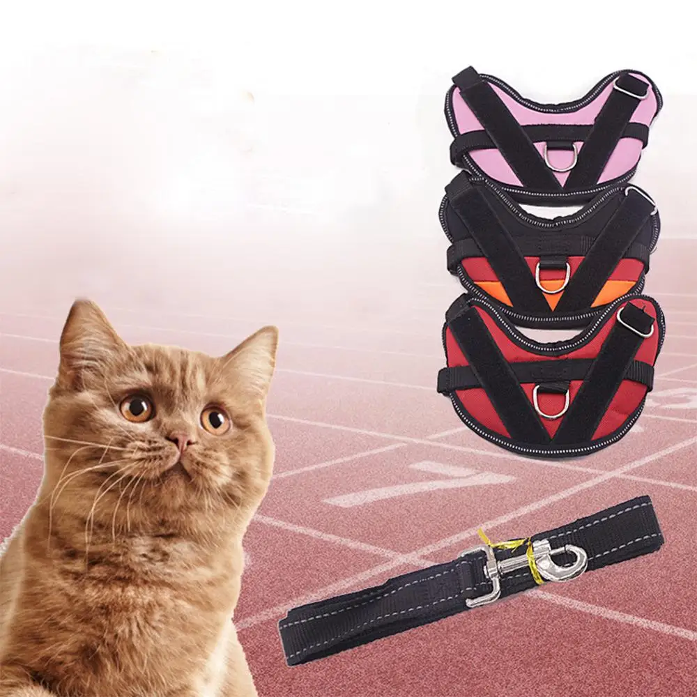 Cat Collar Harness and Leash Set Nylon Pet Walk Vest Traction Rope Adjustable Pets Chest Strap Breathable Puppy Dog Collar
Cat Collar Harness and Leash Set Nylon Pet Walk Vest Traction Rope Adjustable Pets Chest Strap Breathable Puppy Dog Collar