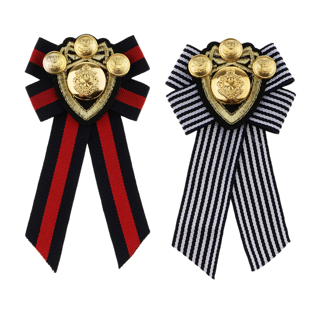 Vintage Pre-tied Bowknot Brooch Fabric Bow Tie Men Wome British Badge Pin Vintage Pre-tied Bowknot Brooch Fabric Bow Tie Men Wome British Badge Pin