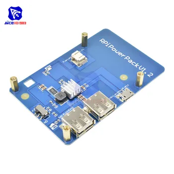 diymore Raspberry Pi 3 Model B Power Supply Li-on Lithium Battery Expansion Board Dual USB Micro USB Interface with Heatsink
diymore Raspberry Pi 3 Model B Power Supply Li-on Lithium Battery Expansion Board Dual USB Micro USB Interface with Heatsink