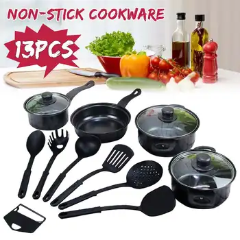 13pcs Non Stick Cooking Pots Set Cookware Kit Cooking Pots And Pans Set Milk Pan Frying Pan Soup Pot Spatula Set Kitchen Utensil
13pcs Non Stick Cooking Pots Set Cookware Kit Cooking Pots And Pans Set Milk Pan Frying Pan Soup Pot Spatula Set Kitchen Utensil