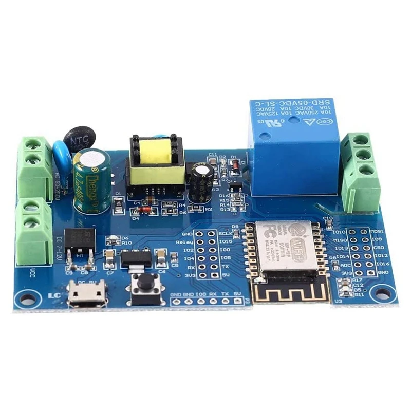 HOT ESP8266 WiFi Relay Switch Module Relay Delay Switch Module AC 90-250V/DC 12V ESP-12F Remote Control
HOT ESP8266 WiFi Relay Switch Module Relay Delay Switch Module AC 90-250V/DC 12V ESP-12F Remote Control