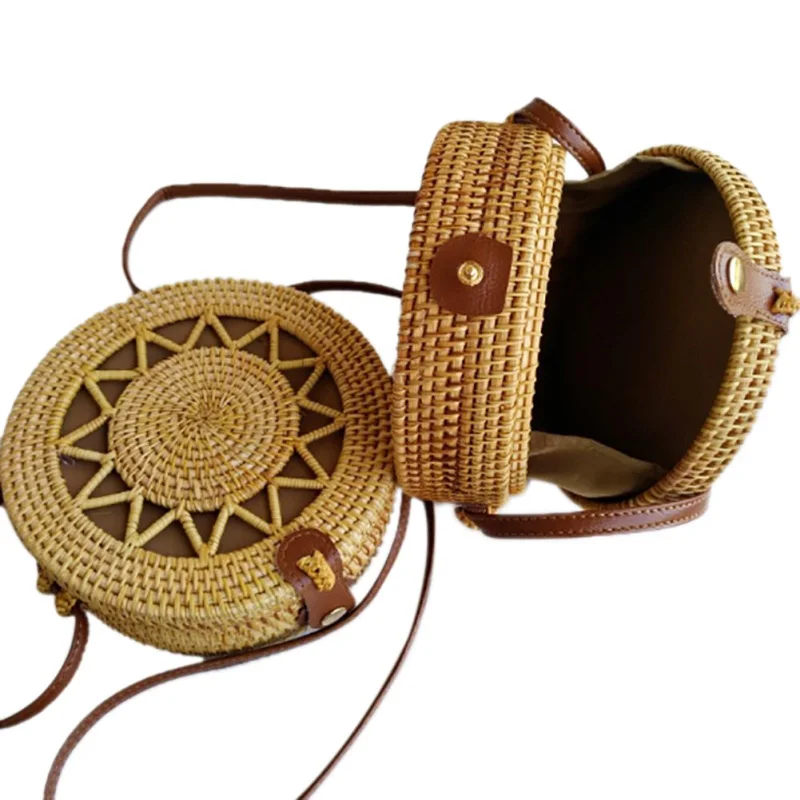 HOT SALE Women Straw Storage Bag Summer Bamboo Handbag Shoulder Tote Bag Hand Woven Bag Round Bag cheap
HOT SALE Women Straw Storage Bag Summer Bamboo Handbag Shoulder Tote Bag Hand Woven Bag Round Bag cheap